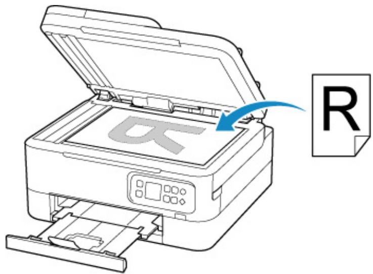 CANON TS7451I - Chargement de documents, de photos ou de livres sur la vitre d'exposition - 1