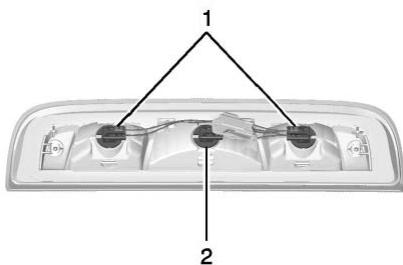 GMC Sierra Denali (2026) - Feu de freinage central surélevé et éclairage de l'espace de chargement - 1