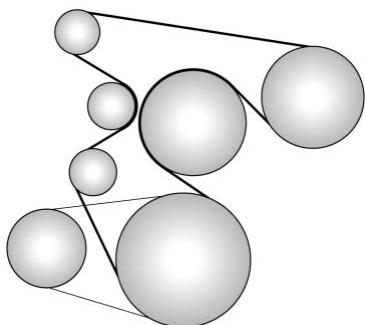 GMC Sierra Denali (2026) - Acheminement de la couroied'entrainement du moteur - 1