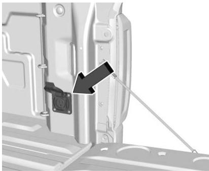 GMC 2500 HD (2026) - Prise électrique alimentée en courant alternatif 110/120 V - 2