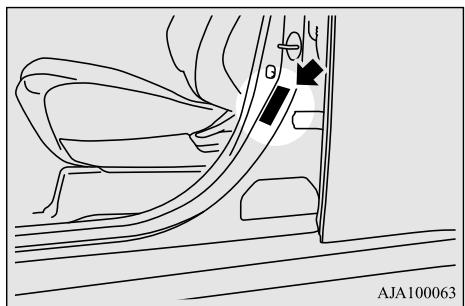 MITSUBISHI Outlander 3 Phase 3 (2018-2021) - Plaque d'information sur les pneus et la capacité de charge - 1