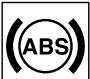 MITSUBISHI Outlander 3 Phase 3 (2018-2021) - Si le tímein/l'affichage d'advertisement de l'ABS et le tímein/l'affiche d'advertisement des freins s'allument en même temps - 1