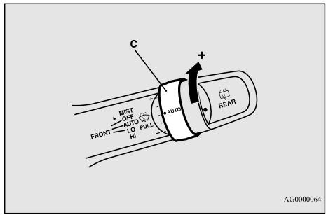 MITSUBISHI Outlander 3 Phase 3 (2018-2021) - Fonction brume - 2