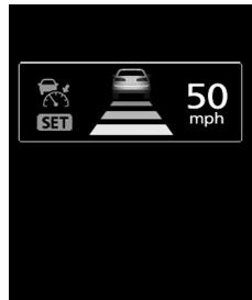 MITSUBISHI Outlander 3 Phase 3 (2018-2021) - Quand le système (ACC) déetecte un vehicule dans la distance définie - 1