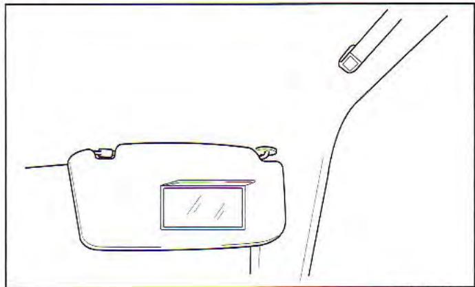KIA Spectra (2000-2004) - Miroir de courtoisie - 1