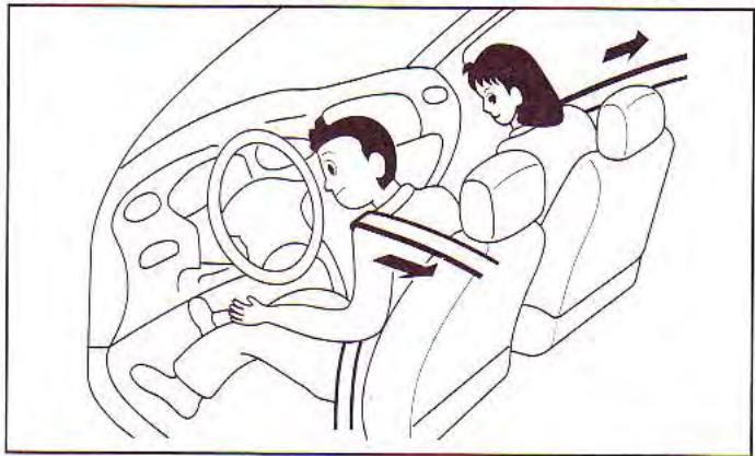 KIA Spectra (2000-2004) - Ceintures de sécurité - 1
