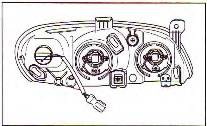 KIA Spectra (2000-2004) - A VERTISSEMENT : Ampoules à halogène - 2