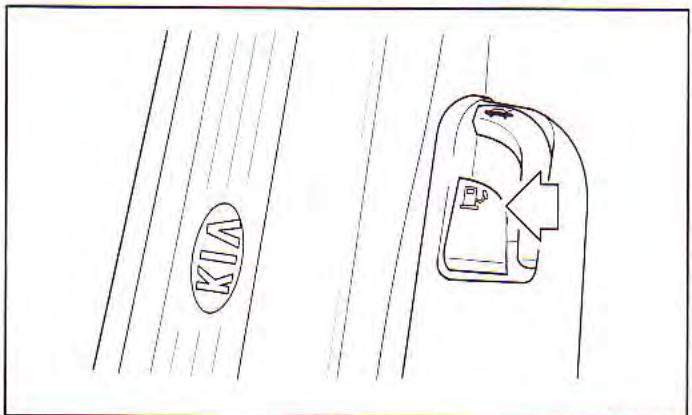 KIA Spectra (2000-2004) - Ouverture à distance du couvercle de coffre - 1