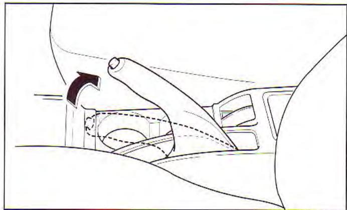 KIA Spectra (2000-2004) - Vérification du frein de stationnement - 1