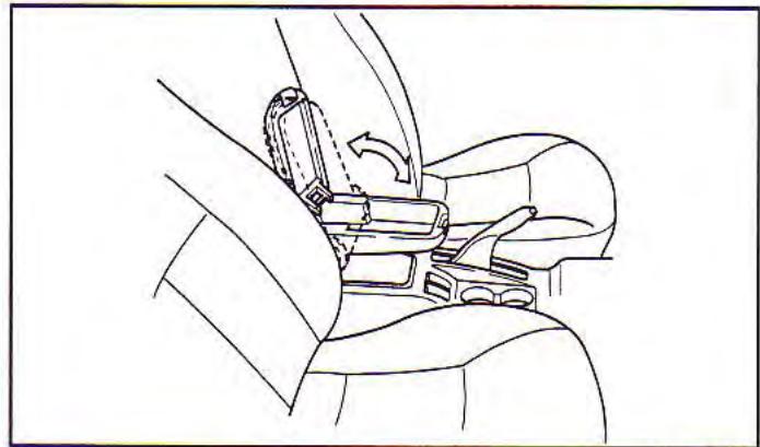 KIA Spectra (2000-2004) - Porte-gobelets et compartment de la console centrale - 1