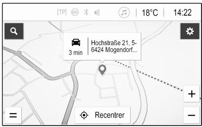 OPEL Insigna B - 2 Phase 2 (2020-2025) Guide de l'infotainment - Sélection de destination sur la carte - 1
