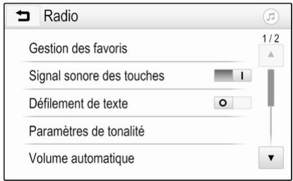 OPEL Insigna B - 2 Phase 2 (2020-2025) Guide de l'infotainment - Fonction de défilement du texte - 1