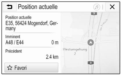 OPEL Insigna B - 2 Phase 2 (2020-2025) Guide de l'infotainment - Position courante - 1