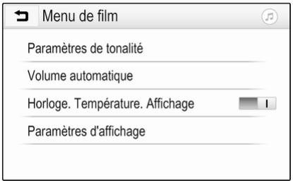 OPEL Insigna B - 2 Phase 2 (2020-2025) Guide de l'infotainment - Menu film - 1
