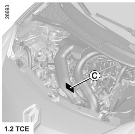 RENAULT Twingo 2 2008 - C - Plaque moteur ou étiquette moteur - 3