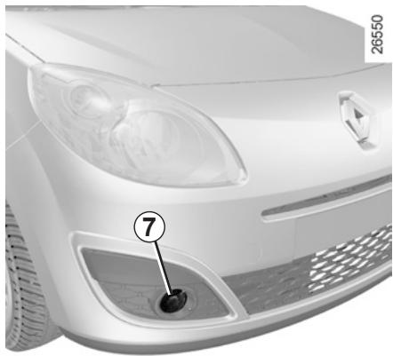 RENAULT Twingo 2 2008 - PROJECTEURS AVANT : remplacement des lampes (3/3) - 1