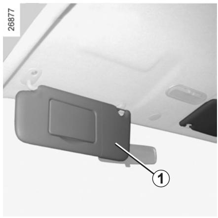 RENAULT Twingo 2 2008 - PARE-SOLEIL, MIROIRS DE COURTOISIE/PARE-BRISE - 1