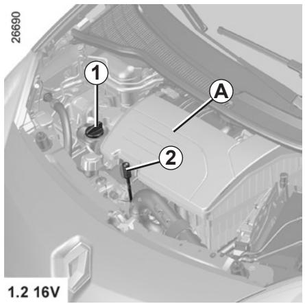RENAULT Twingo 2 2009 - NIVEAU HUILMEOTEUR: appoint, replissage (1/2) - 1