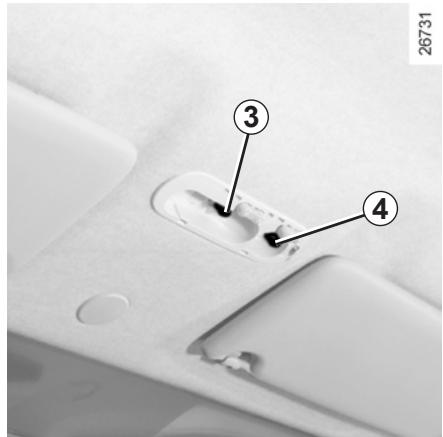 RENAULT Twingo 2 2010 - ÉCLAIRAGE INTÉRIEUR : remplacement des lampes (1/2) - 2