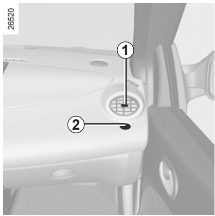 RENAULT Twingo 2 2010 - AÉRATEURS : sorties d'air (2/2) - 1