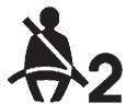 Buick Enclave (2012) - Témoin de rappel de bouclage de la ceinture de sécurité du passager - 1