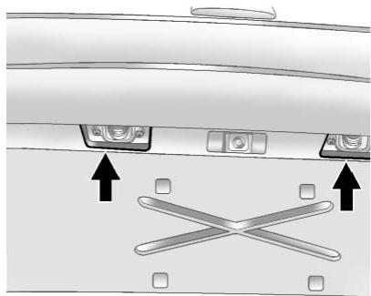 Buick Enclave (2012) - Feu de la plaque d'immatriculation - 1