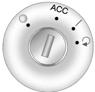 Buick Enclave (2012) - Positions du commutateur d'allumage - 1