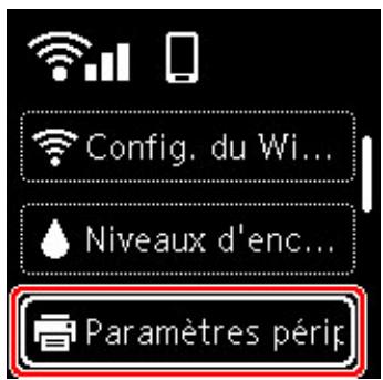 CANON TS5300series - Sélection d'un menu ou d'une option - 2