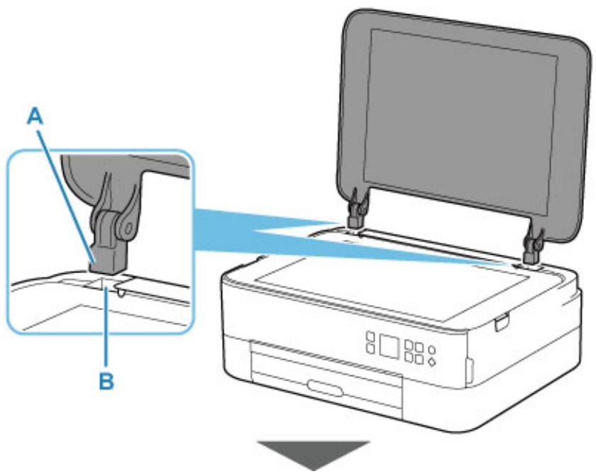 CANON TS5351I - Fixation du capot du scanner : - 1