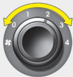 HYUNDAI Accent (2010-2018) - Éteindre les souffleries - 1