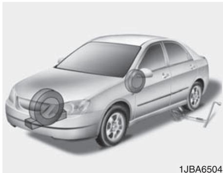 HYUNDAI Accent (2010-2018) - Retrait et rangement de la roue de secours - 2