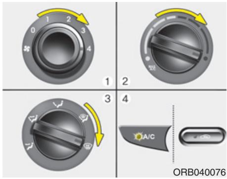 HYUNDAI Accent (2010-2018) - Pour dégivrer le pare-brise - 1