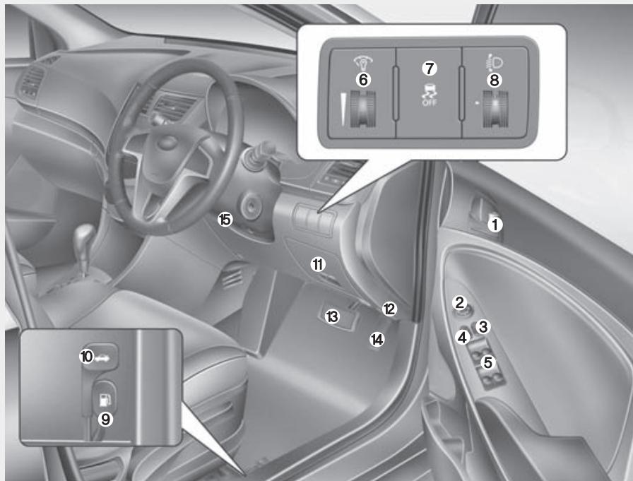 HYUNDAI Accent (2010-2018) - Type de conduite à droite - 1