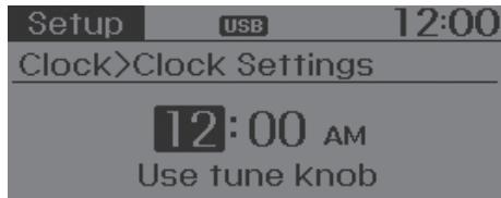 HYUNDAI Accent (2010-2018) - Clock Settings (Paramètres de l'horloge) - 1