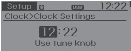 HYUNDAI Accent (2010-2018) - Clock Settings (Paramètres de l'horloge) - 1