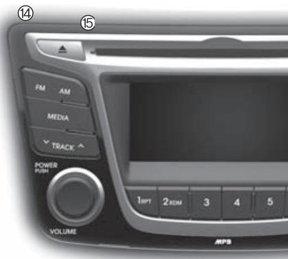 HYUNDAI Accent (2010-2018) - Autoradio (Pour les modèles NON Bluetooth) - 1