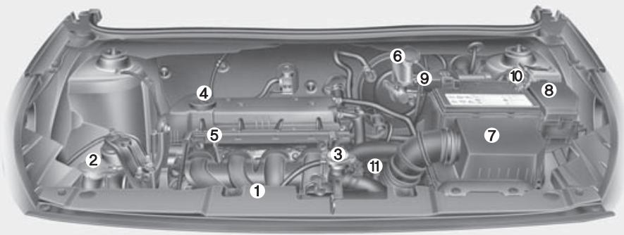 HYUNDAI Accent (2010-2018) - COMPARTIMENT MOTEUR - 2