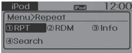 HYUNDAI Accent (2010-2018) - MENU : iPod - 1