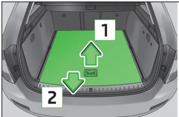 SKODA Superb 2 (2013-2015) - Extraction partielle du plancher de chargement variable - 1