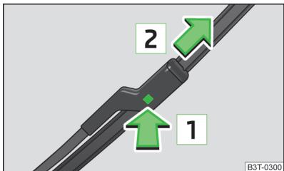 SKODA Superb 2 (2013-2015) - Remplacement des balais d'essuie-glace du pare-brise - 1