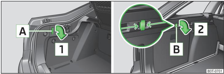 SKODA Superb 2 (2013-2015) - Crochets rabattables - 1