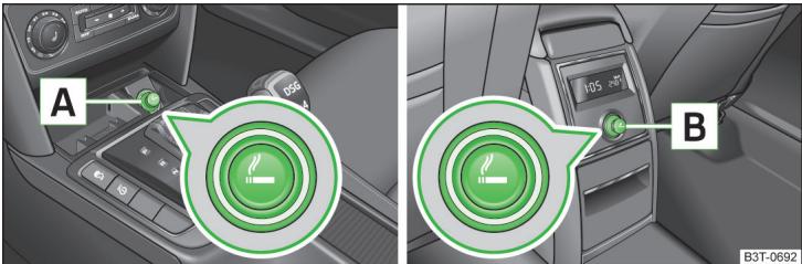 SKODA Superb 2 (2013-2015) - Allume-cigare - 1