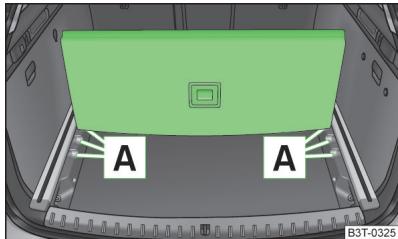 SKODA Superb 2 (2013-2015) - Division du coffre à bagages - 1