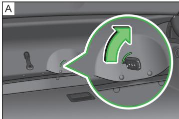 SKODA Superb 2 (2013-2015) - Déverrouillage du capot du coffre à bagages - 1