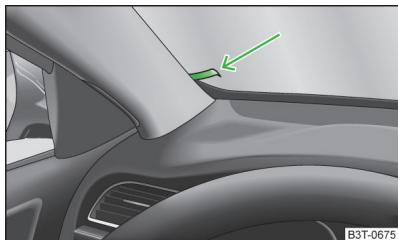 SKODA Superb 2 (2013-2015) - Porte-ticket de stationnement - 1