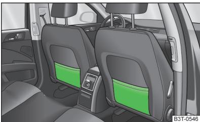 SKODA Superb 2 (2013-2015) - Poches de rangement sur les sièges avant - 1