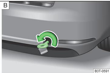 SKODA Superb 2 (2013-2015) - Oeillet de remorquage arriere - 2