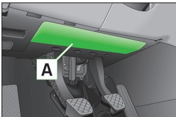 SKODA Superb 2 (2013-2015) - Airbag de genoux du conducteur - 1