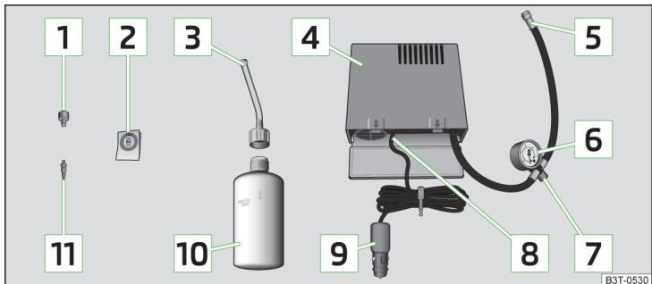 SKODA Superb 2 (2013-2015) - Kit de crevaison - 1