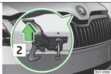 SKODA Superb 2 (2013-2015) - Ouverture et fermetre du capot moteur - 2